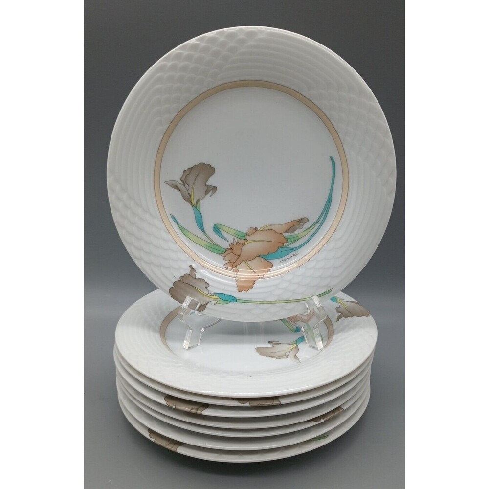 Hutschenreuther Lunch Plate Scala Estoril Jacques Leonard Art Deco Set Of 8